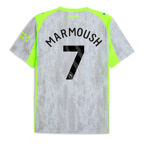 Stroje piłkarskie Manchester City Omar Marmoush #7 Koszulka Trzeciej 2025-26 Krótki Rękaw